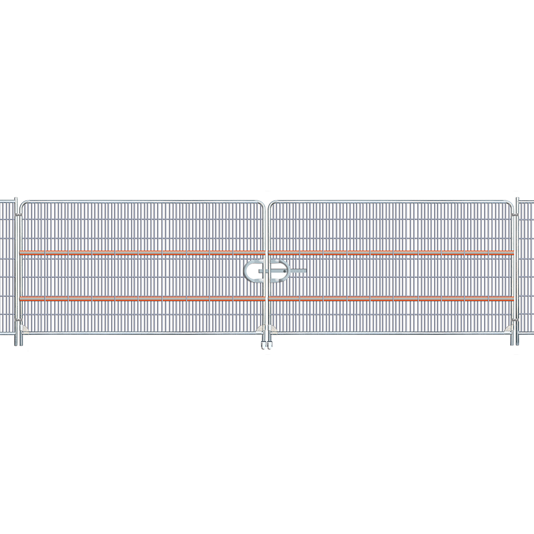 Portail Véhicule Grillagé Arrondi Renforcé