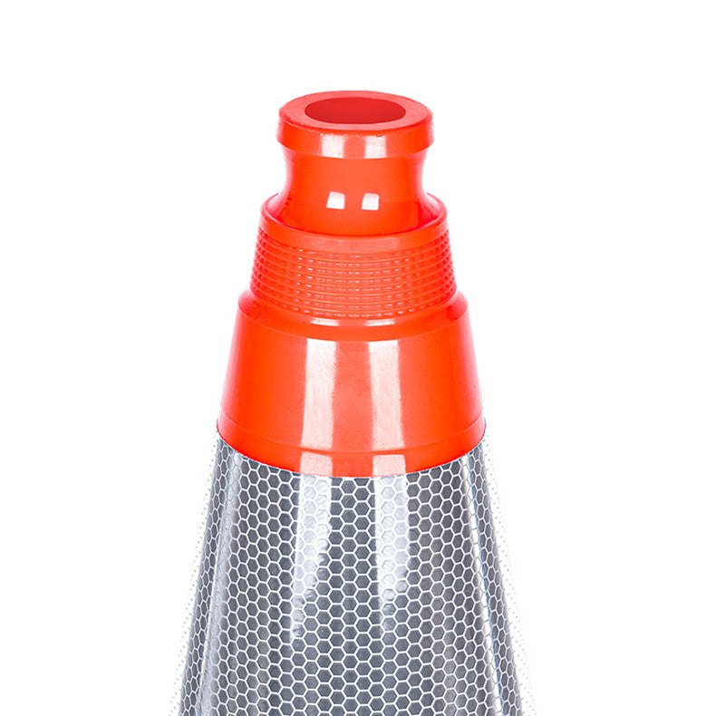 Cône de chantier K5A Orange 50cm - 2 Bandes Réfléchissantes Classe 2