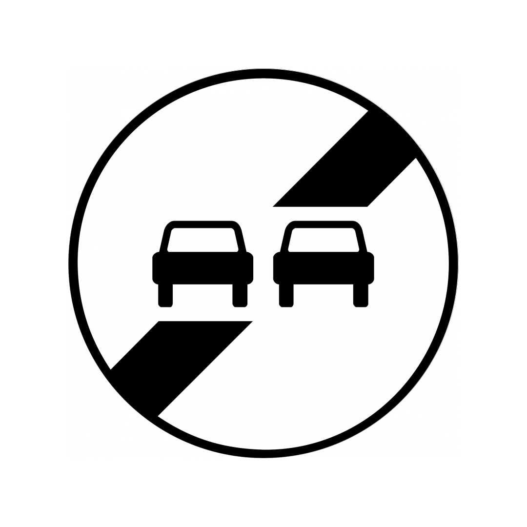 Panneau BK34 - Fin de Dépassement