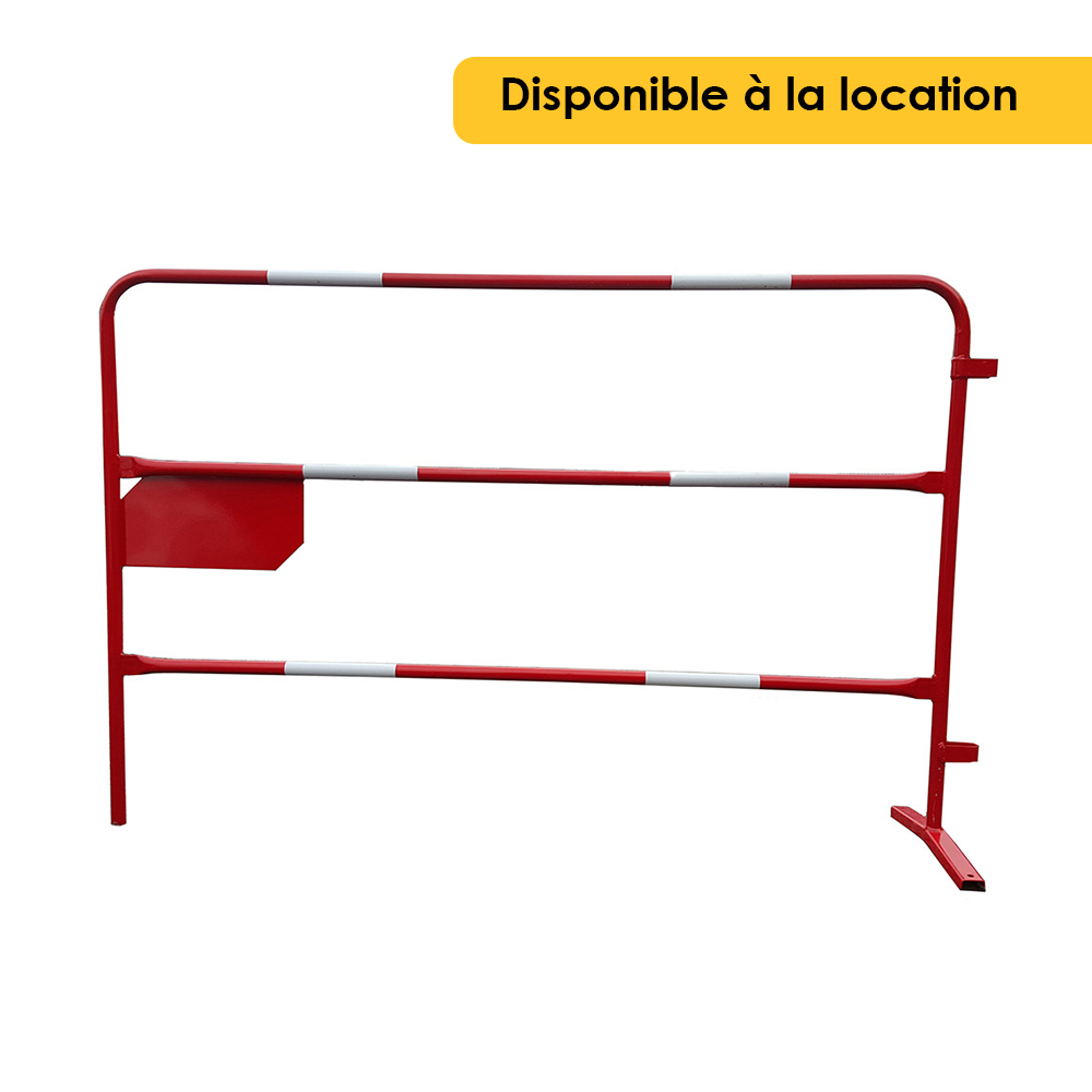 Barrière TP d.25 - Plaque latérale - RAL 3001 - Standard