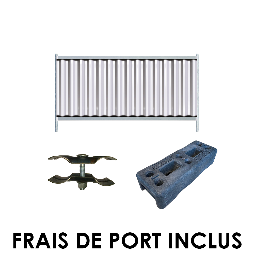 Pack - Lot de Clôtures bardées 1m