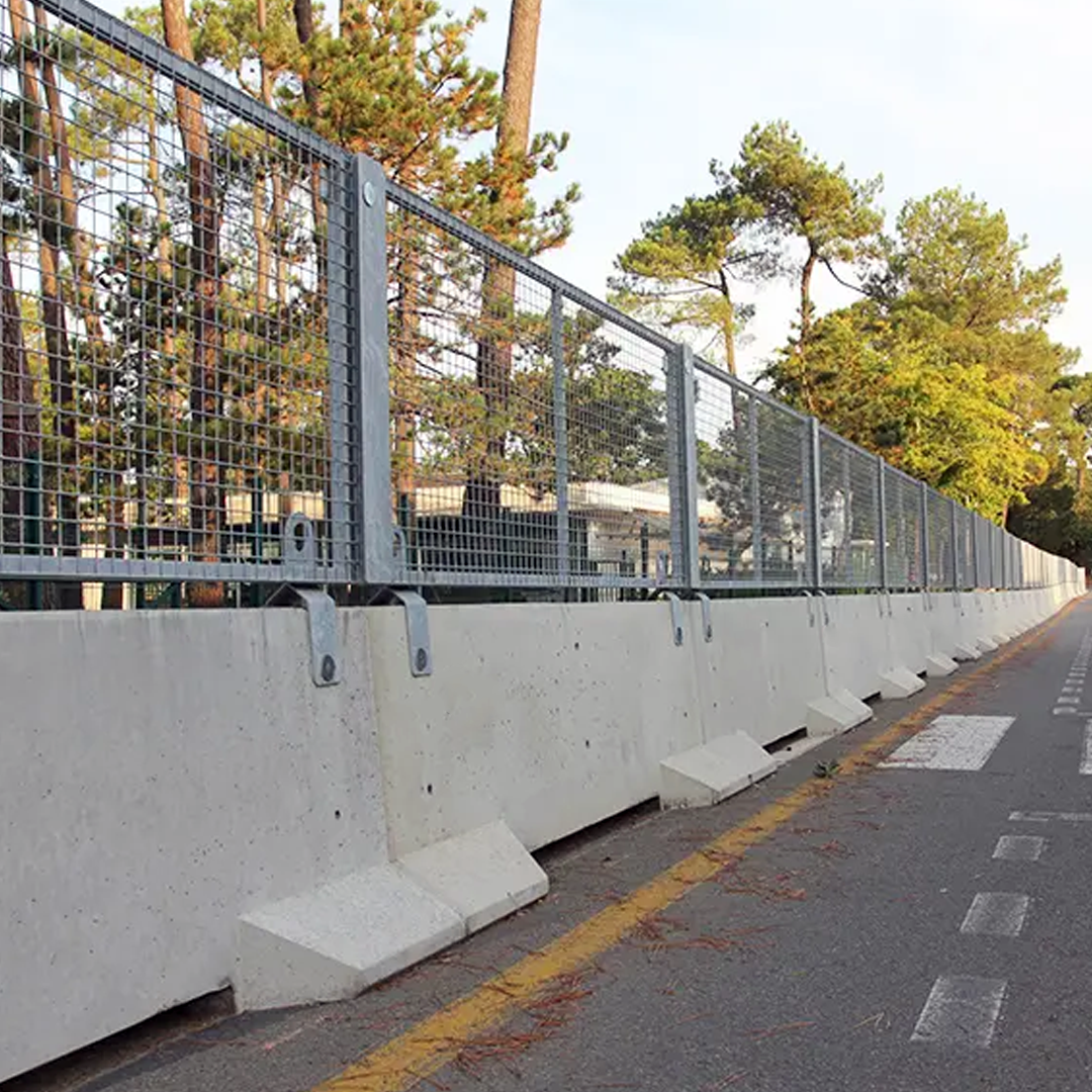 Système Complet TRAFISEC Robust - Pack Palissade avec Glissière en Béton Armée (GBA)