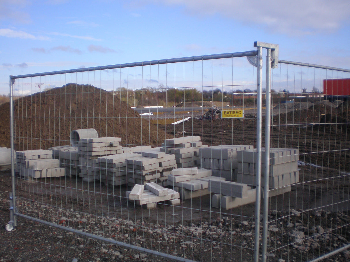 Charnière Renforcée pour Clôture de Chantier