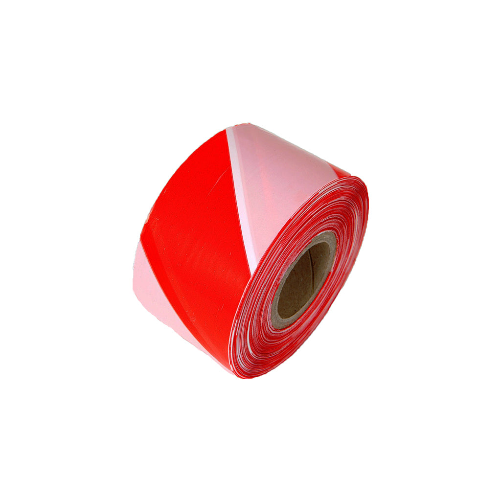 Rubalise de chantier - Rouge et Blanc - 100 x 50 mm