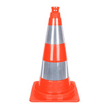 Cône de chantier K5A Orange 50cm - 2 Bandes Réfléchissantes Classe 2