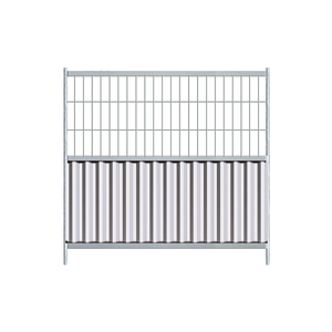 Clôture mi-bardée mi-grillagée - 2m