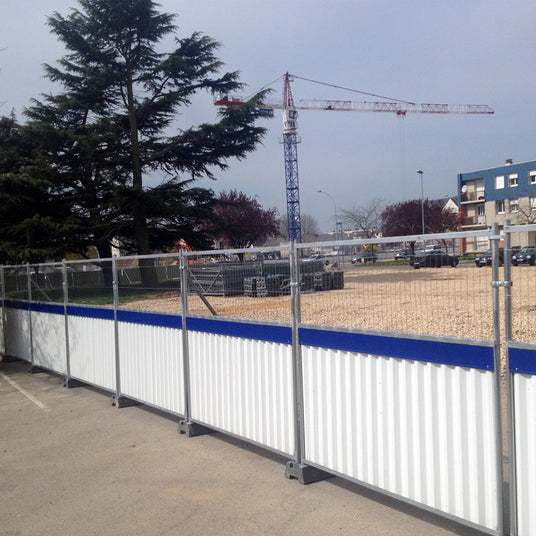 Clôture mi-bardée mi-grillagée - Personnalisation