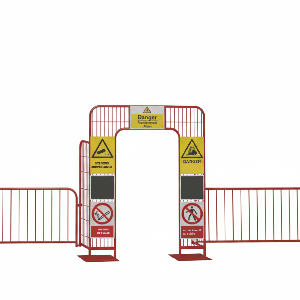 Portique de Sécurité - Accès Chantier & Signalétique