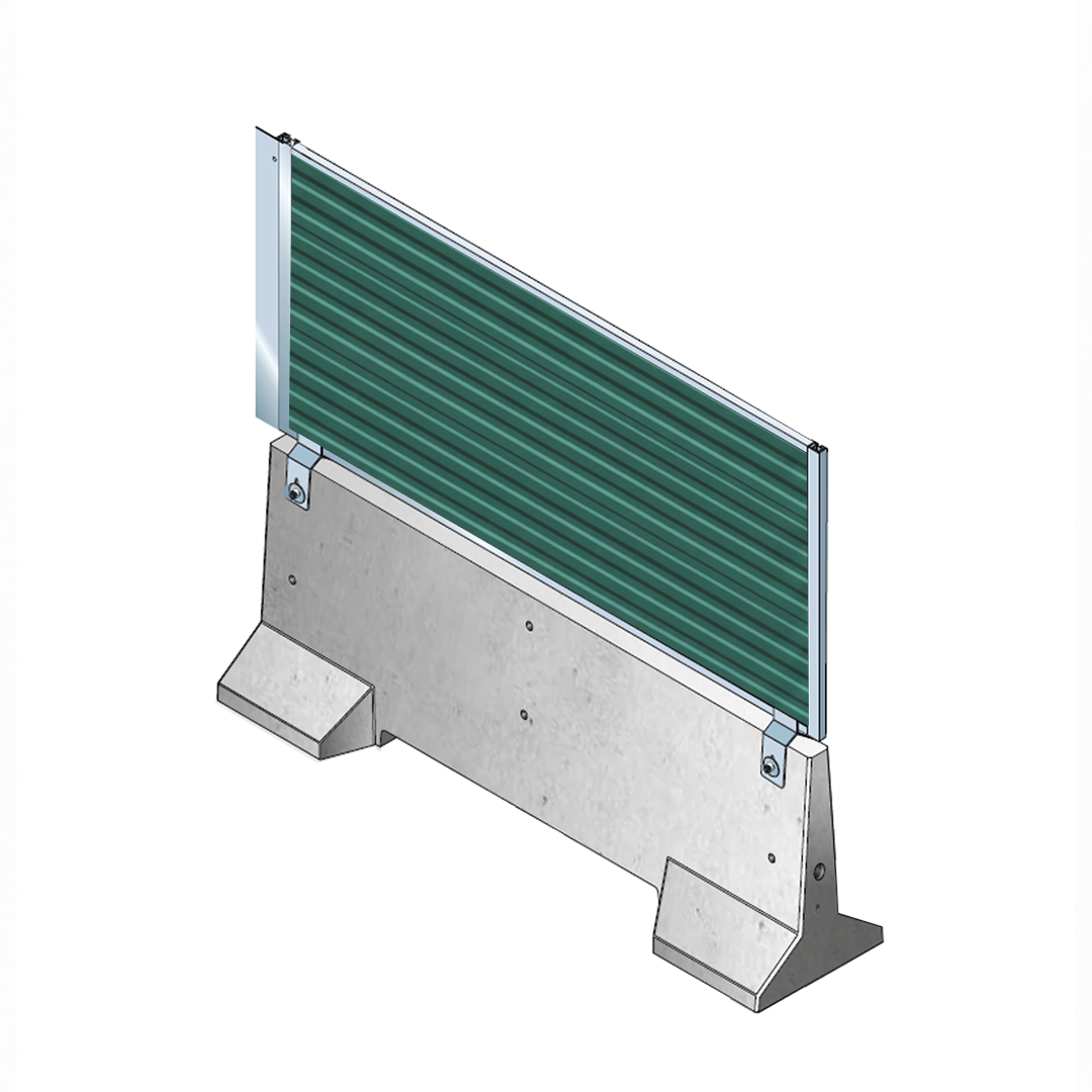 Système Complet TRAFISEC Robust - Pack Palissade avec Glissière en Béton Armée (GBA)